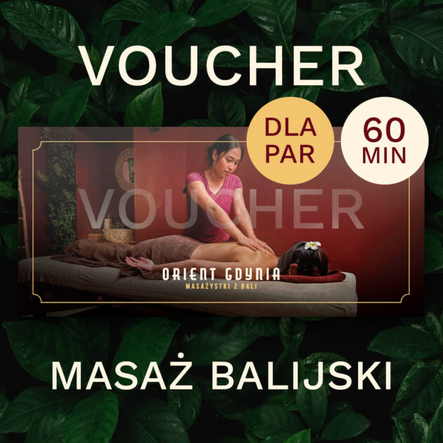 Voucher Masaż Balijski dla par 60 min